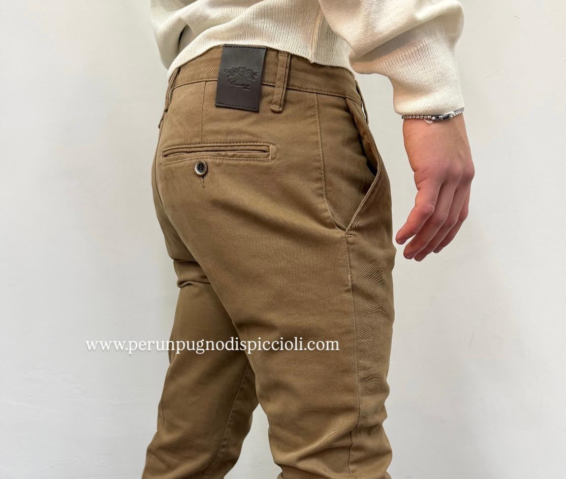 Pantalone Briatore tasca america in gabardina