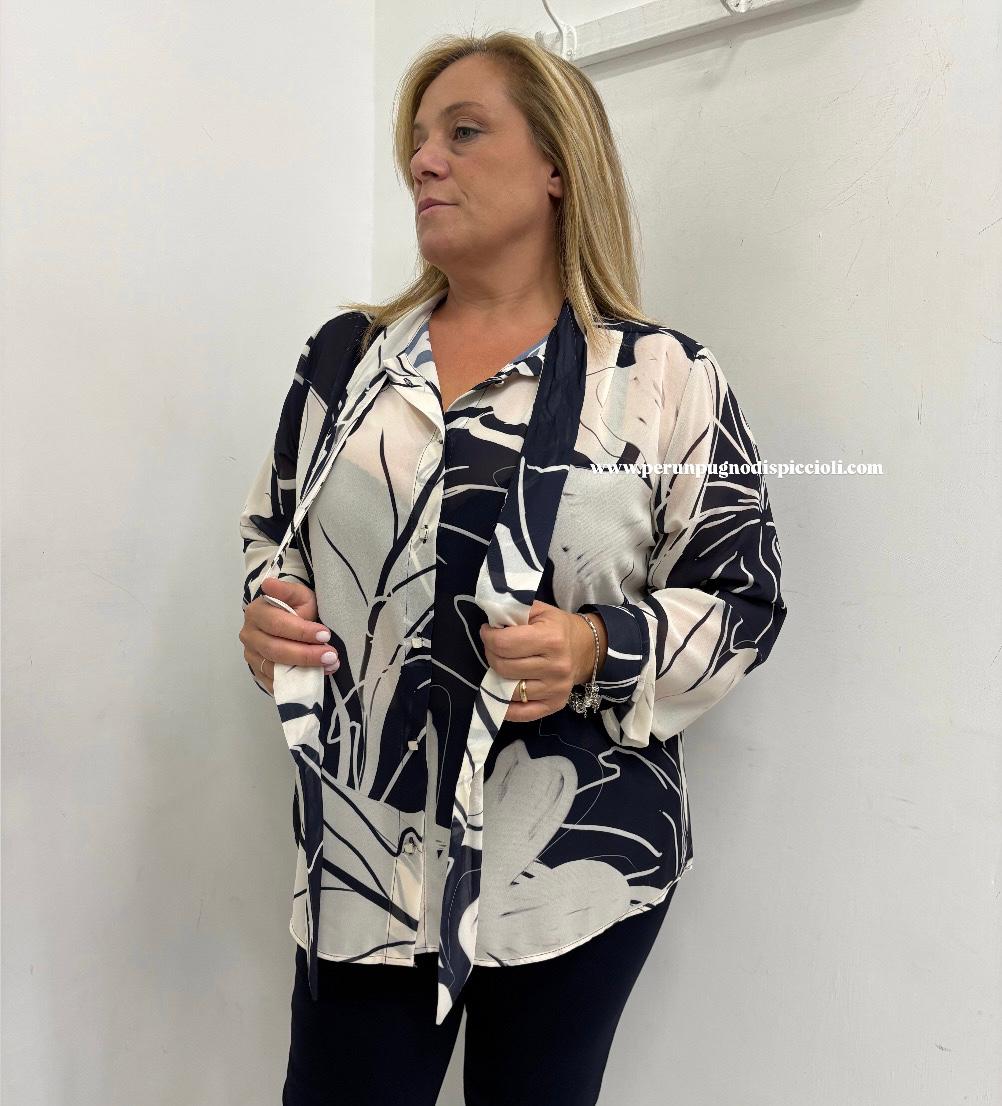 Camicia Amelia Blanka con fiocco