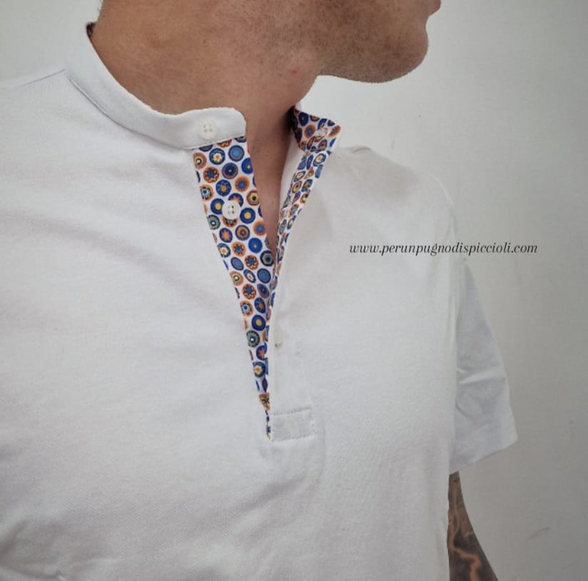 Polo portocervo collo a serafino basic art:276
