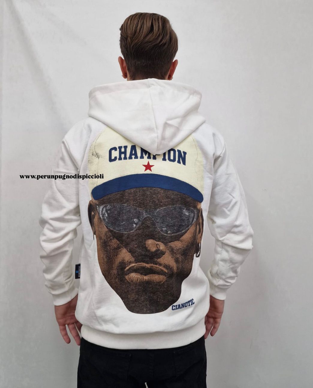 Felpa Cianotic con zip art: Champion