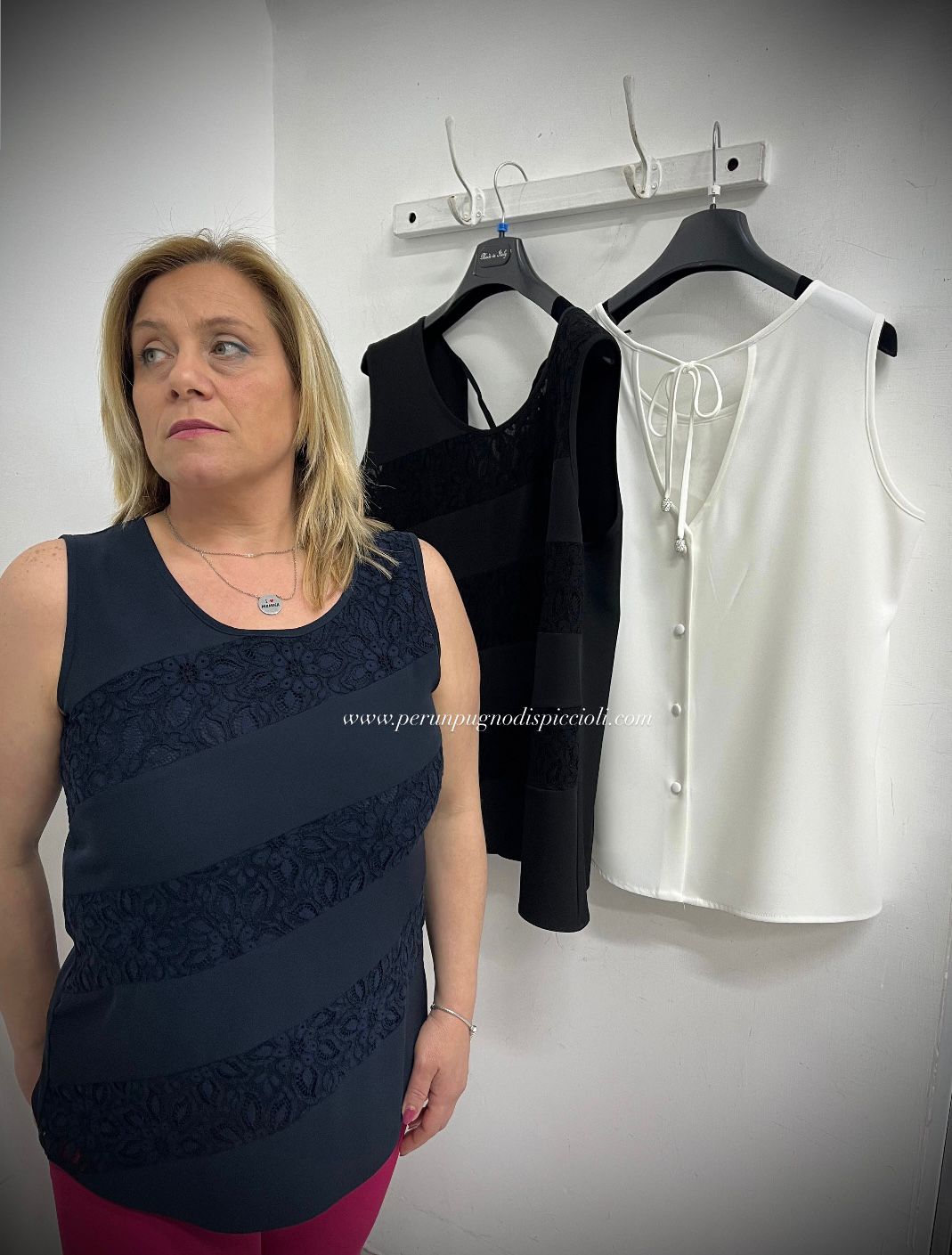 Canotta Lybido in viscosa con ricamo