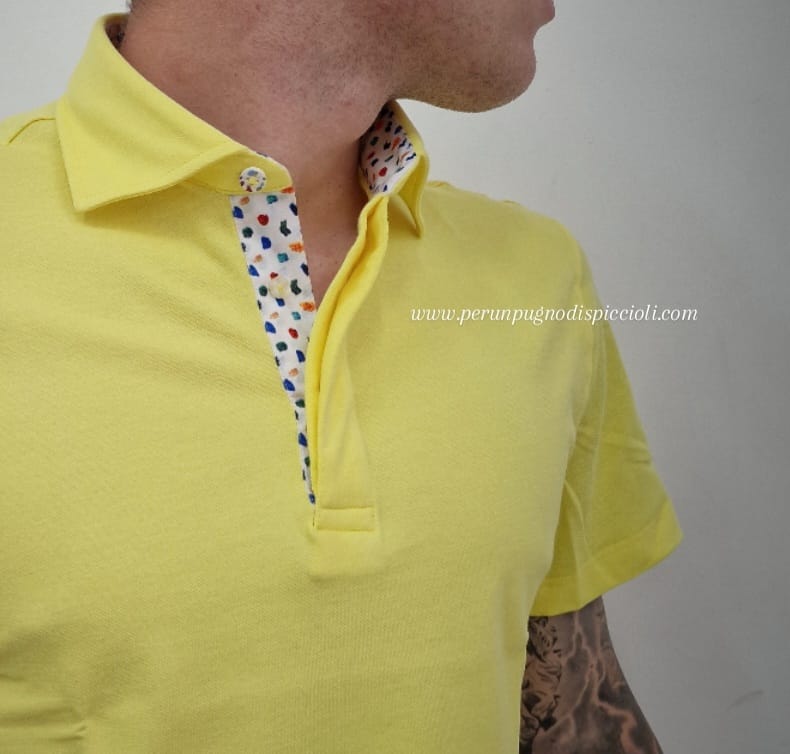 Polo Portocervo collo a camicia fantasia art: PL02