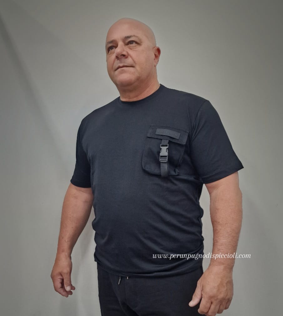 T-shirt Reset tasca con gancio