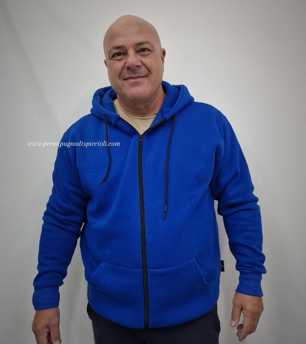 Felpa Cianotic basic con zip over