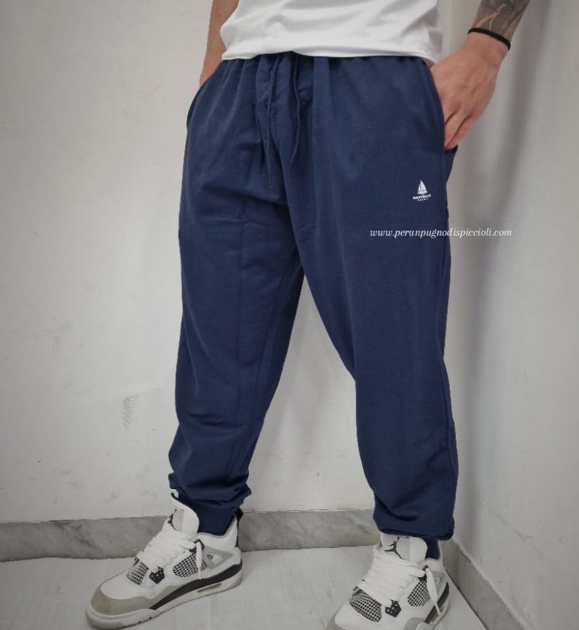 Pantalaccio tuta Navy Blue over P1920 logo bianco