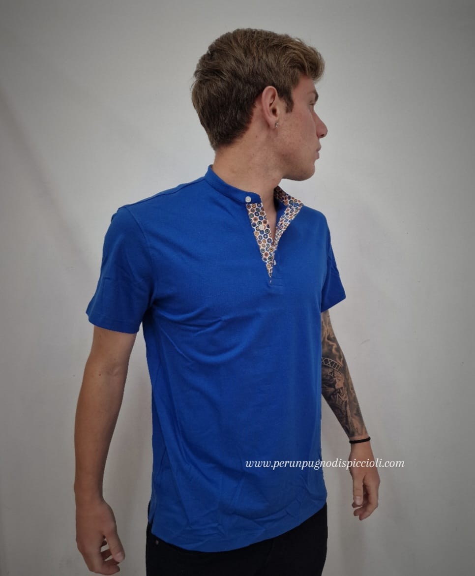 Polo portocervo collo a serafino basic art:276