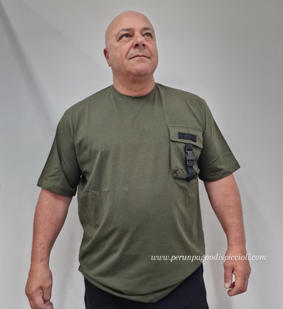 T-shirt Reset tasca con gancio