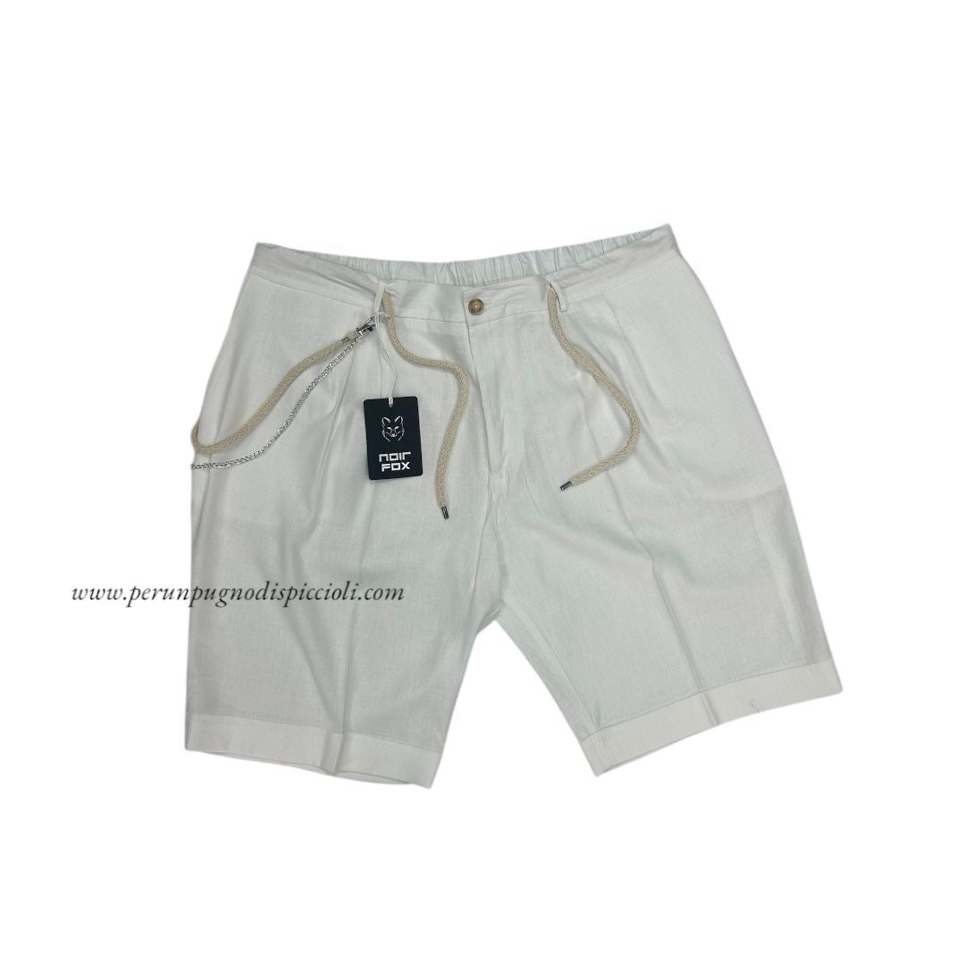 Shorts in lino Noir Fox / Joe Marvin