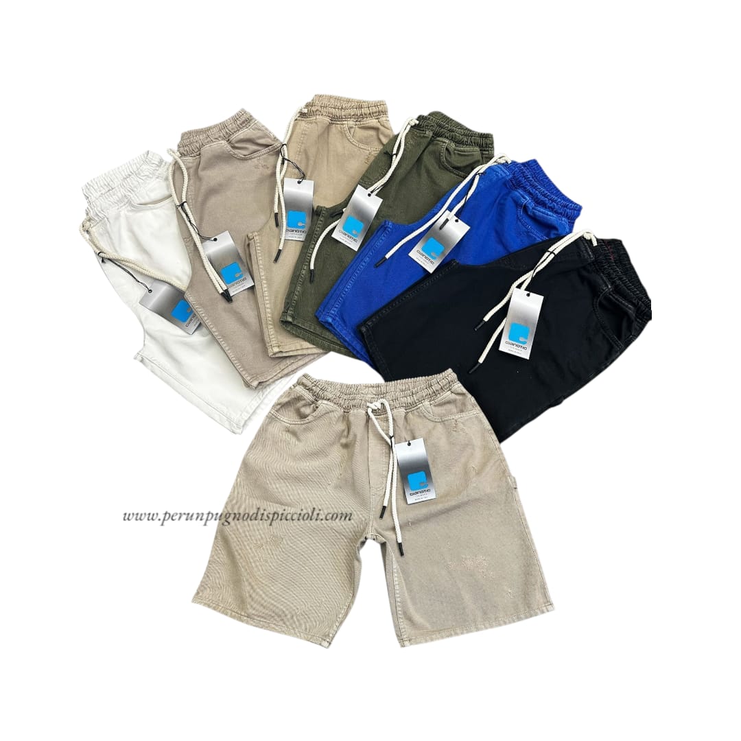 Shorts Cianotic elastico art: carpenter old