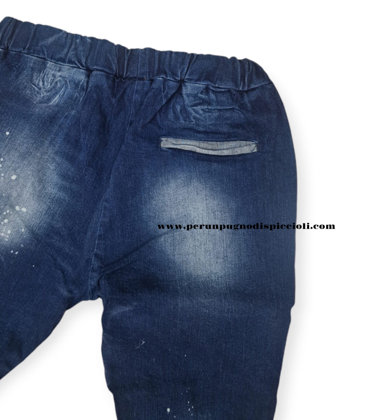 Jeans Cianotic con elastico e laccio art: luis martyn blue