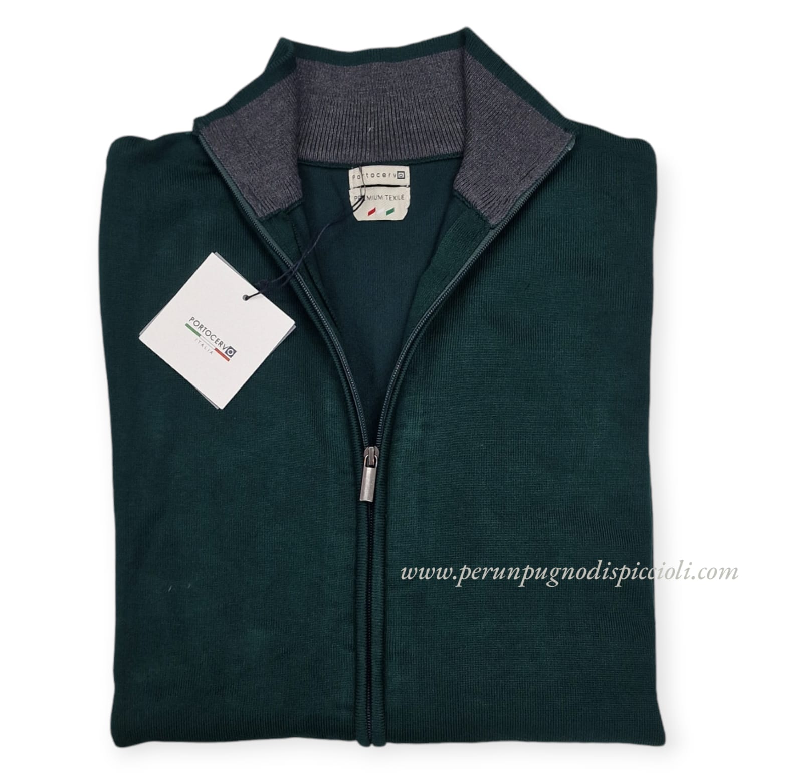 Maglioncino Portocervo zip intera art: buro