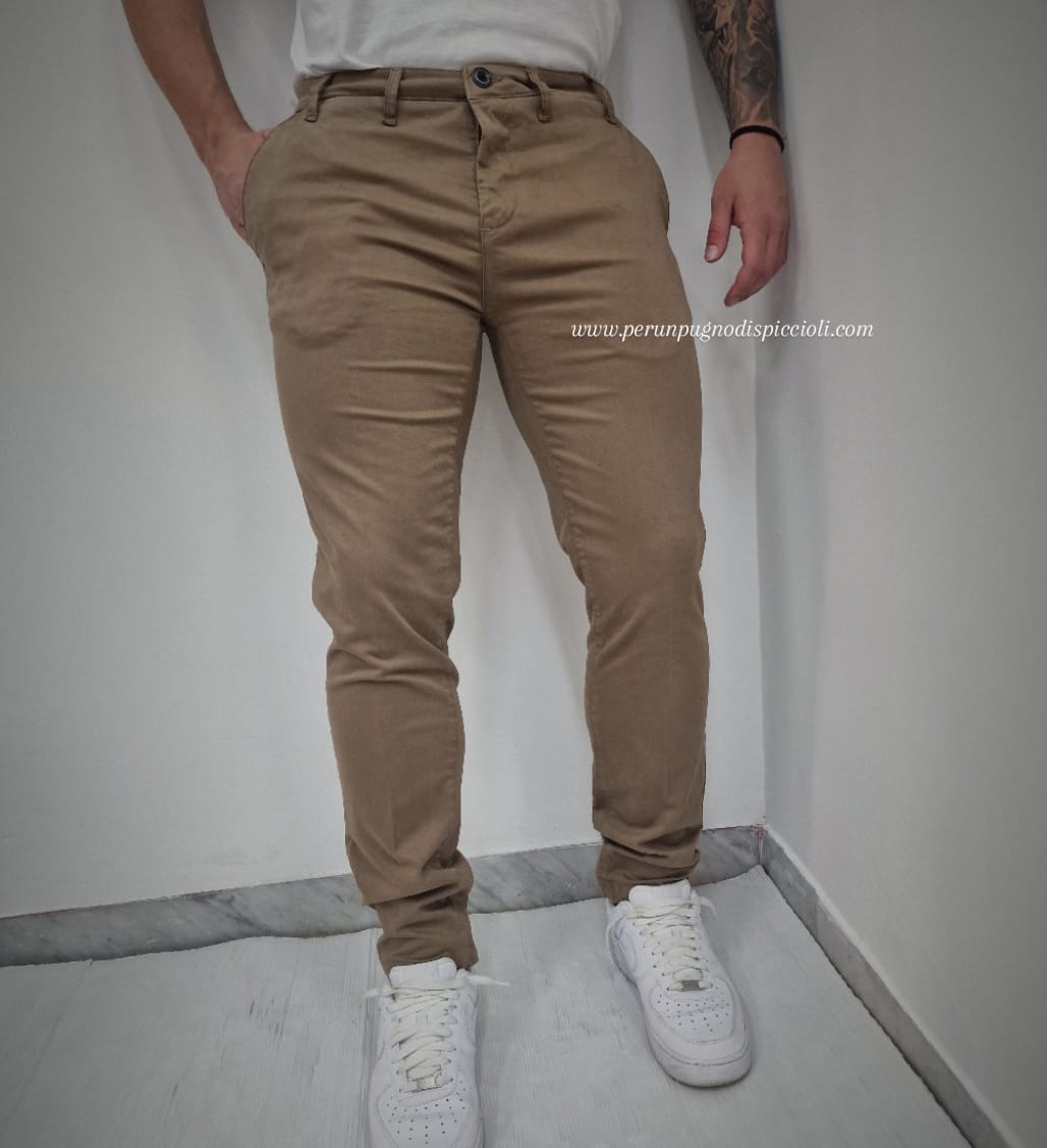Pantalone Briatore tasca america in gabardina