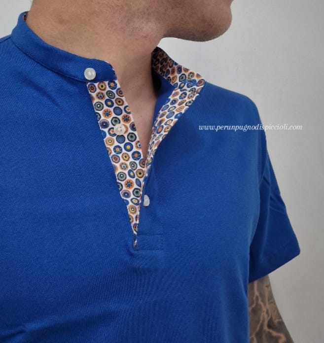 Polo portocervo collo a serafino basic art:276