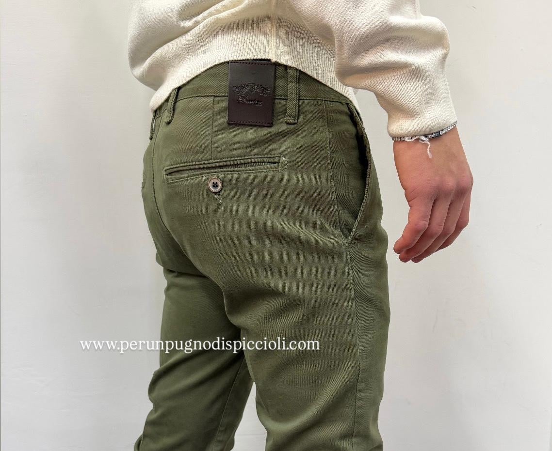 Pantalone Briatore tasca america in gabardina