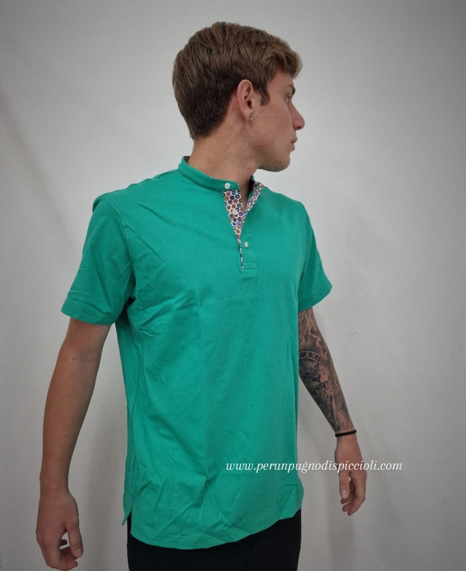Polo portocervo collo a serafino basic art:276