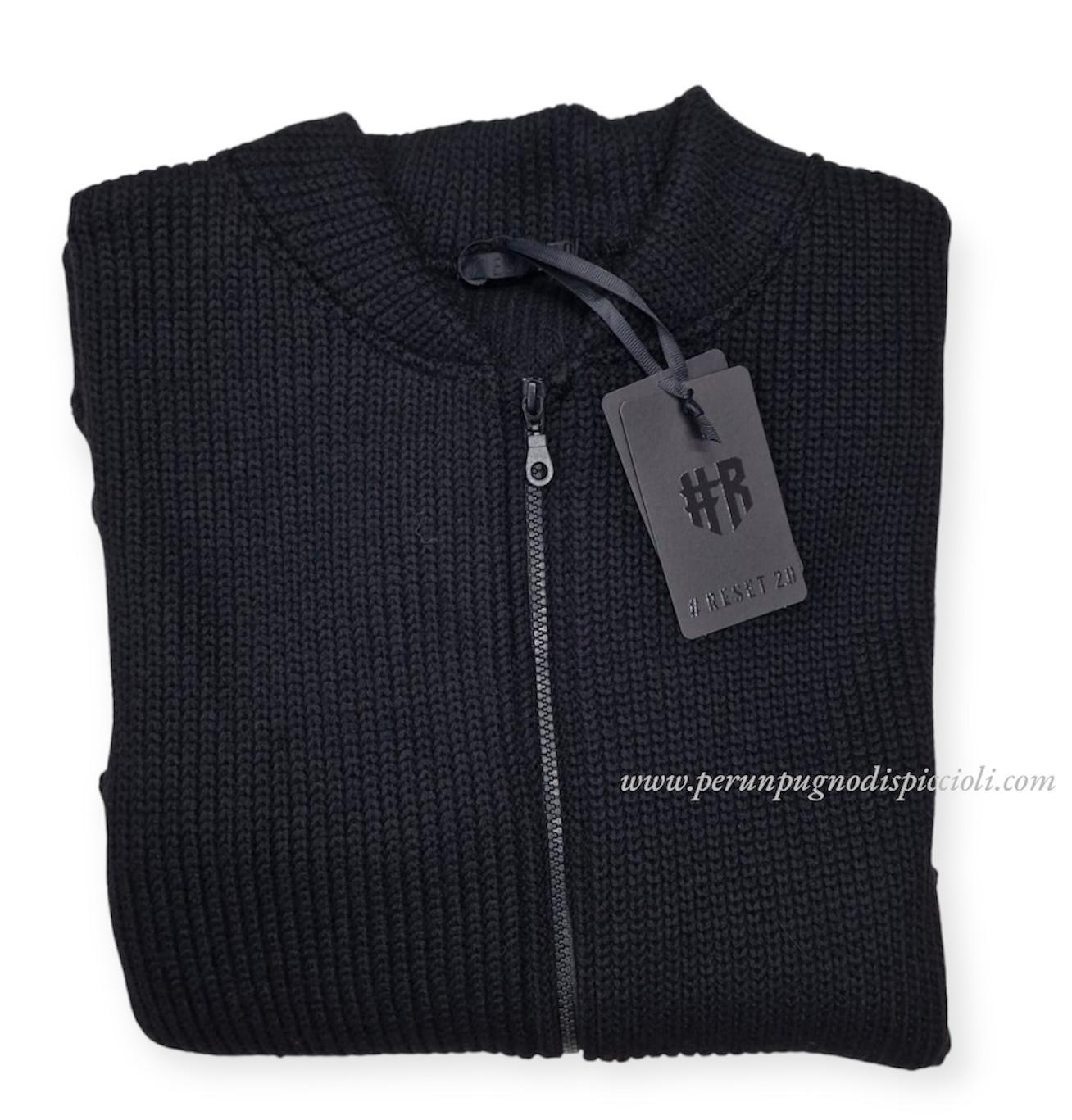 Maglione cardigan Reset 2.0 con zip