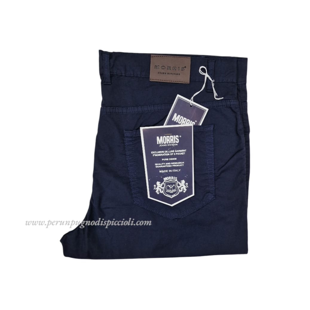 Pantalone Morris calibrato in cotone 5 tasche