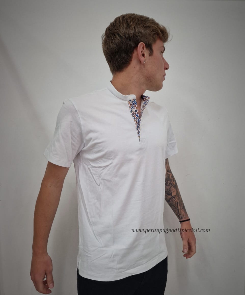 Polo portocervo collo a serafino basic art:276