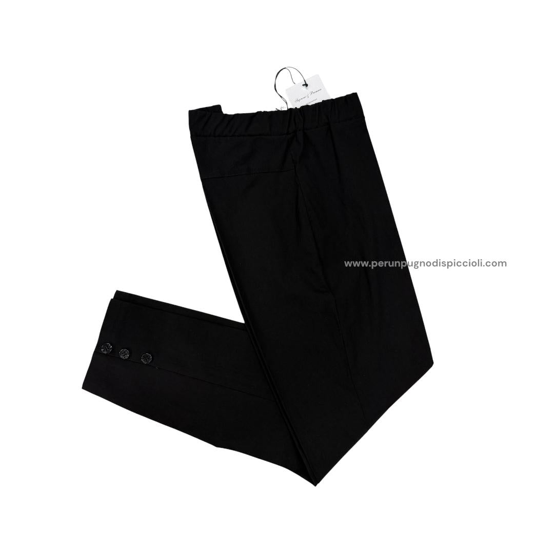 Pantalone Ciliegina/Moda più con bottoni alla caviglia