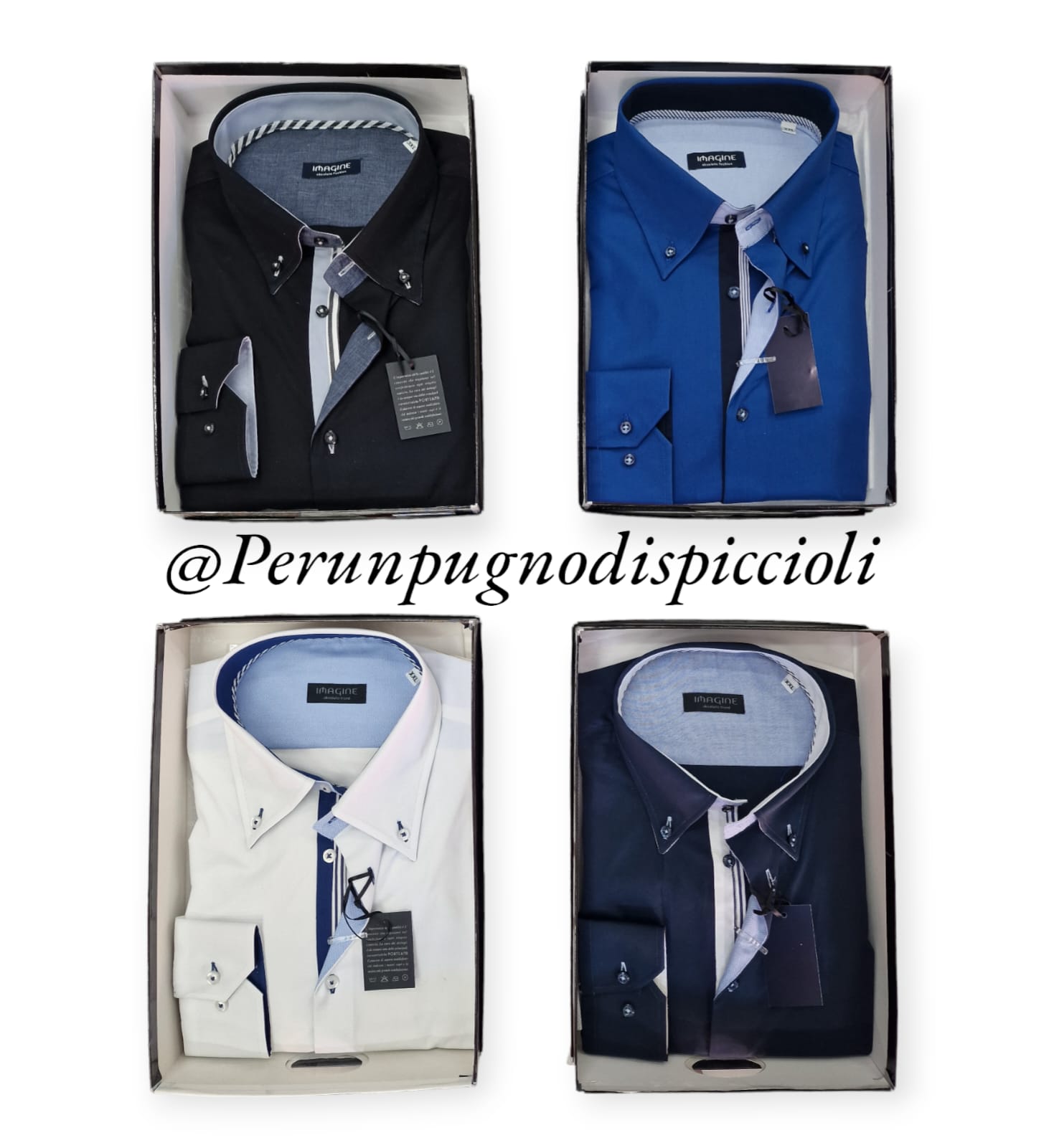 Camicia Imagine colore a contrasto