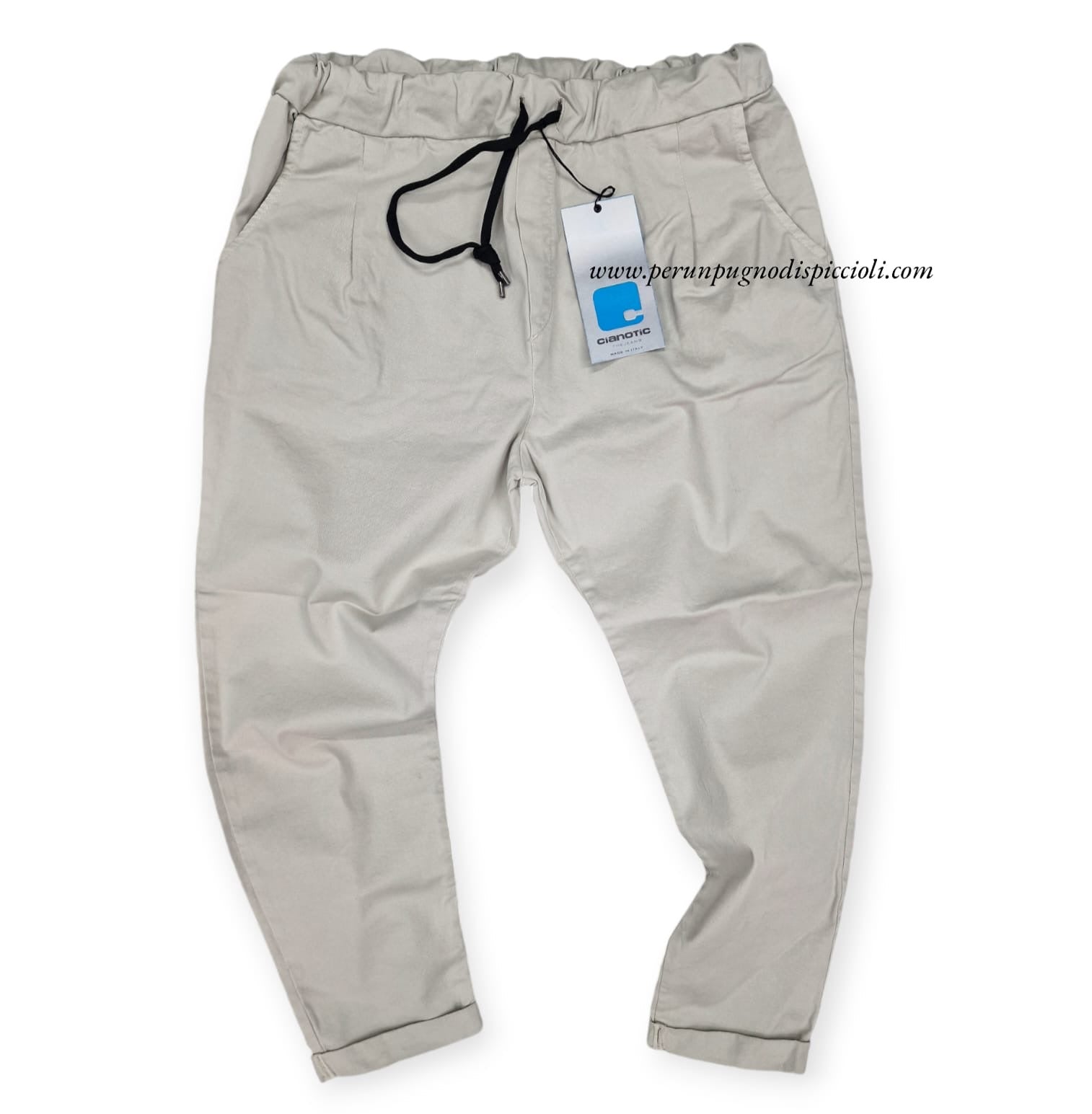 Pantalaccio Cianotic con elastico in gabardina