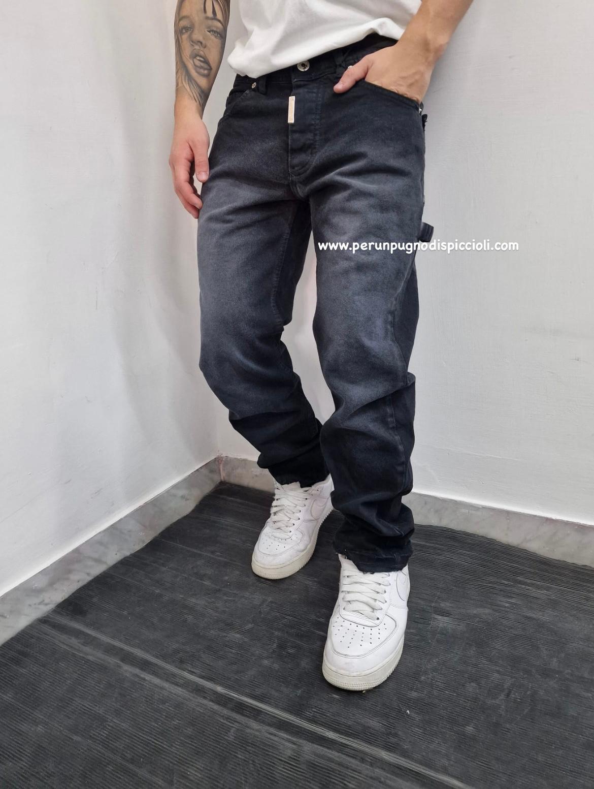 Jeans Cianotic art: straight fit raid carpenter