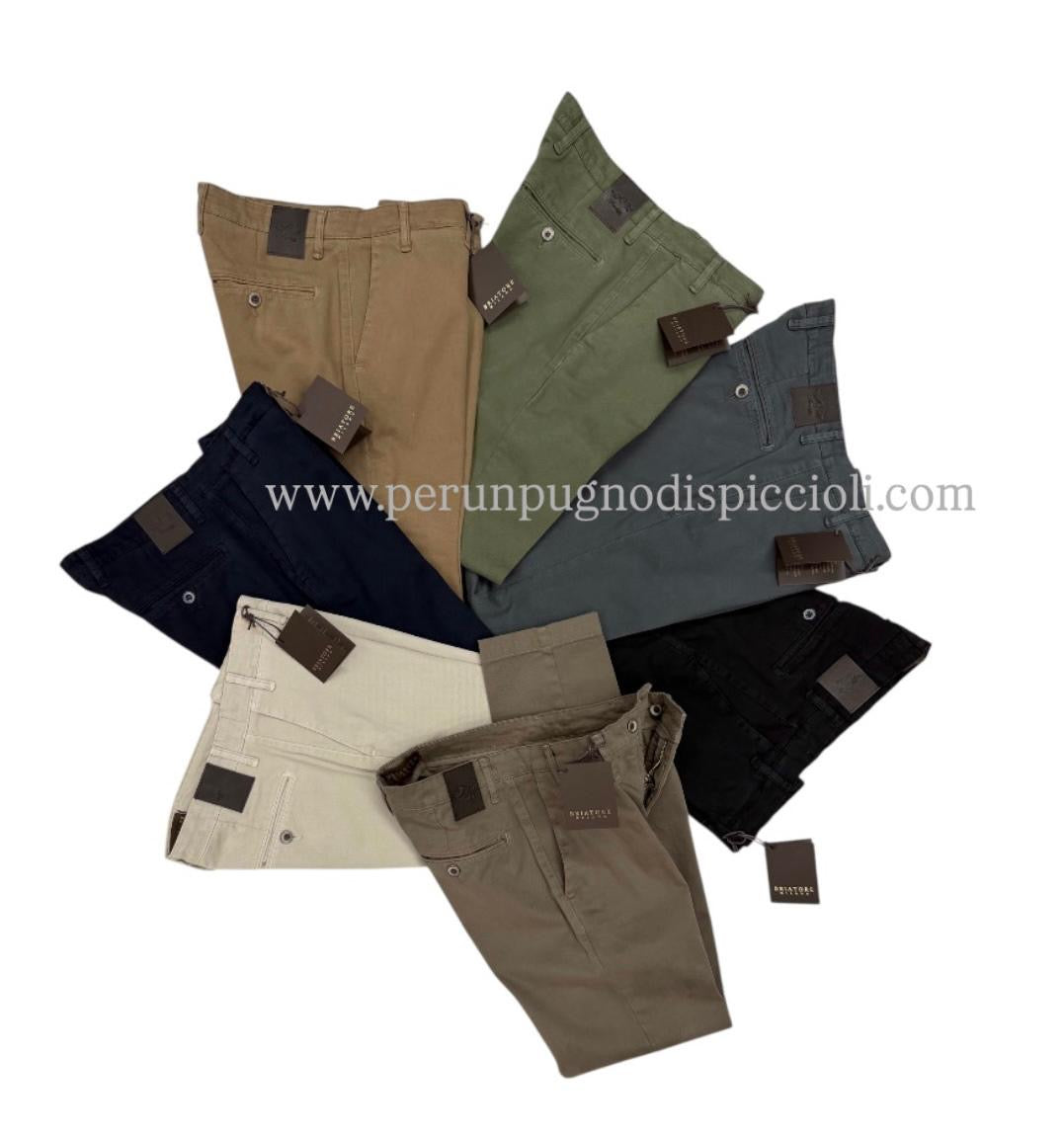 Pantalone Briatore tasca america in gabardina