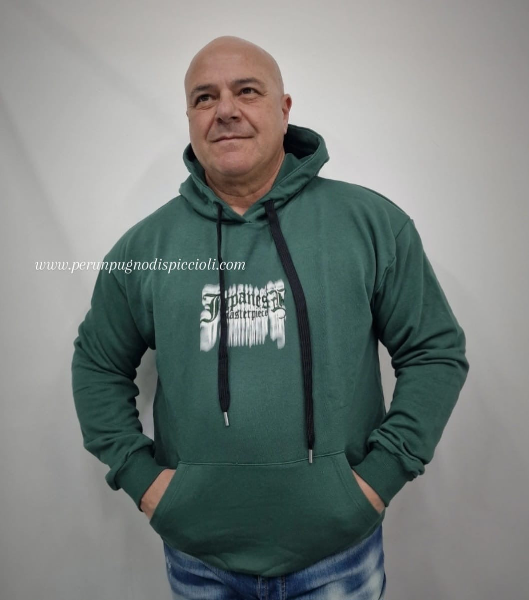 Felpa Japanese art: marsupio