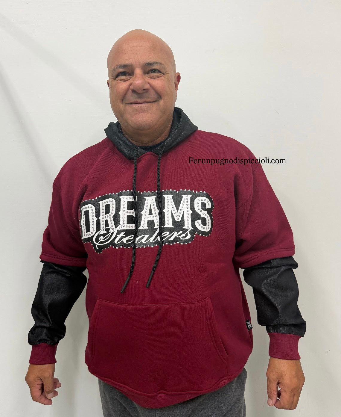 Felpa over Japanese con stampa Dreams
