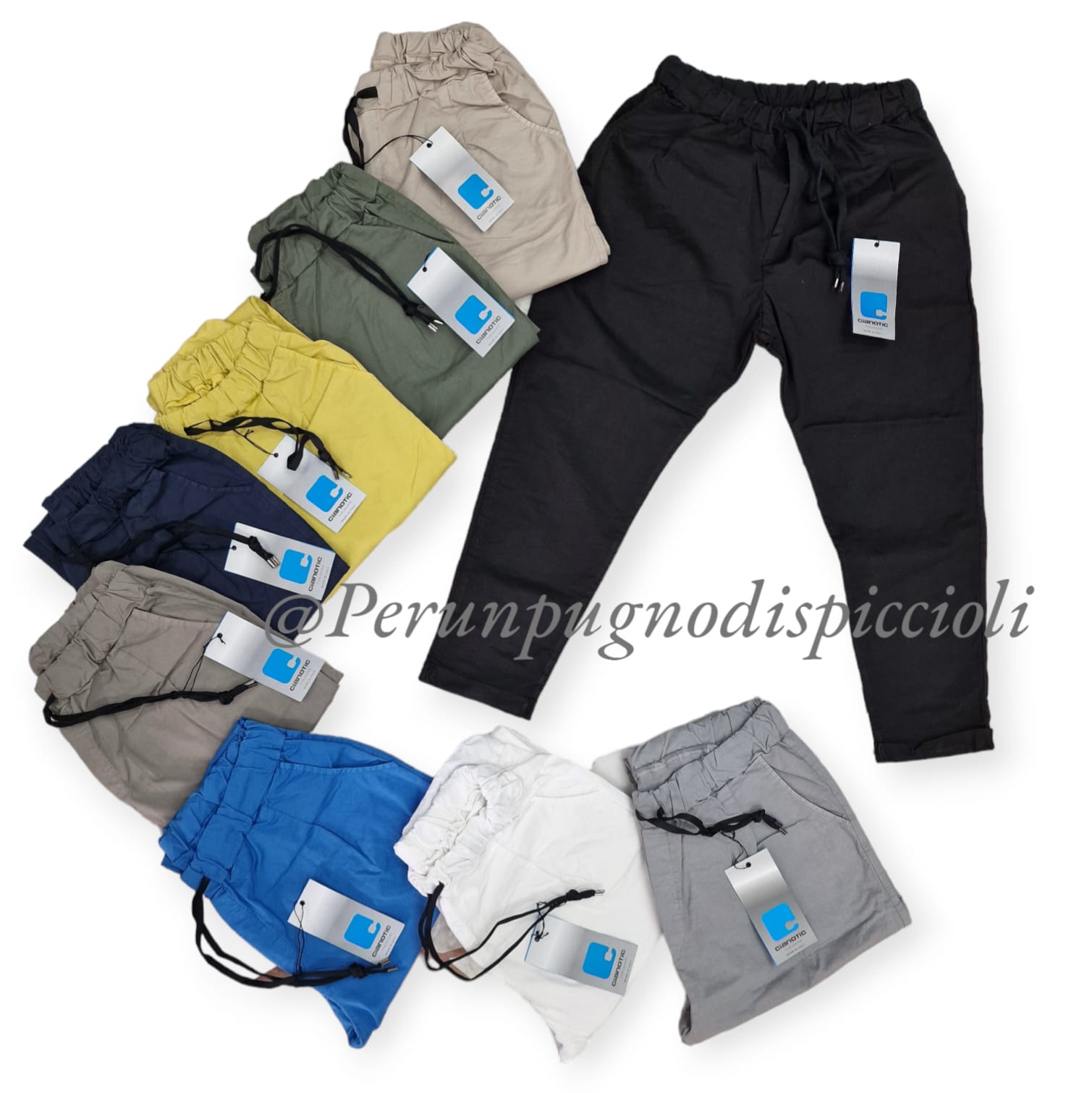 Pantalaccio Cianotic in cotone elastico art: Luis cotton