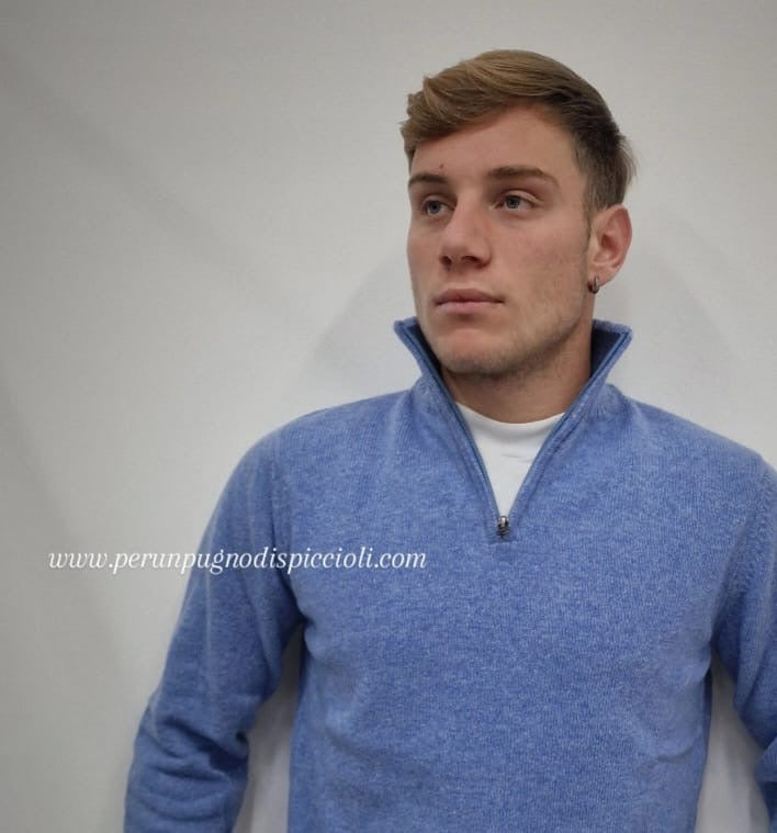Maglioncino Portocervo mezza zip