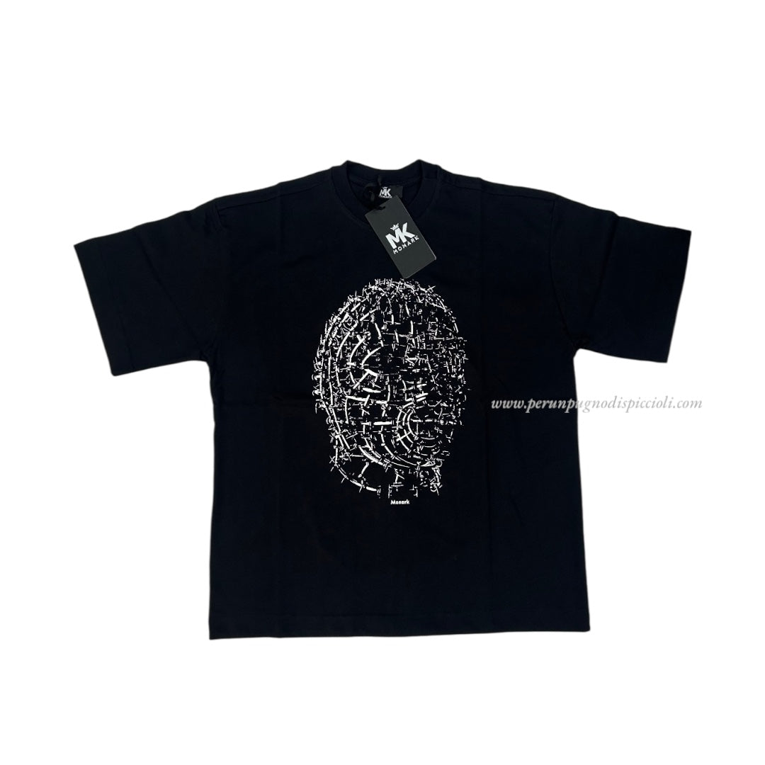 T-shirt Monark con stampa tratteggiata