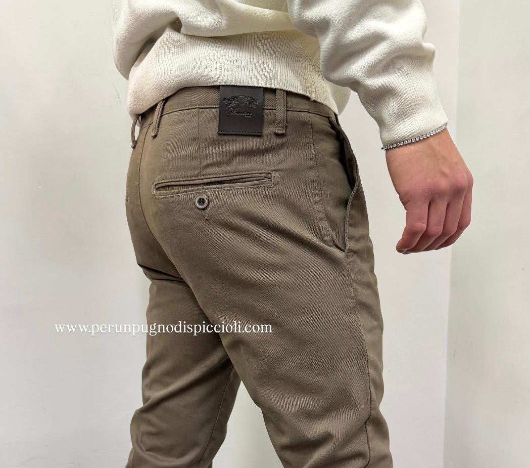 Pantalone Briatore tasca america in gabardina