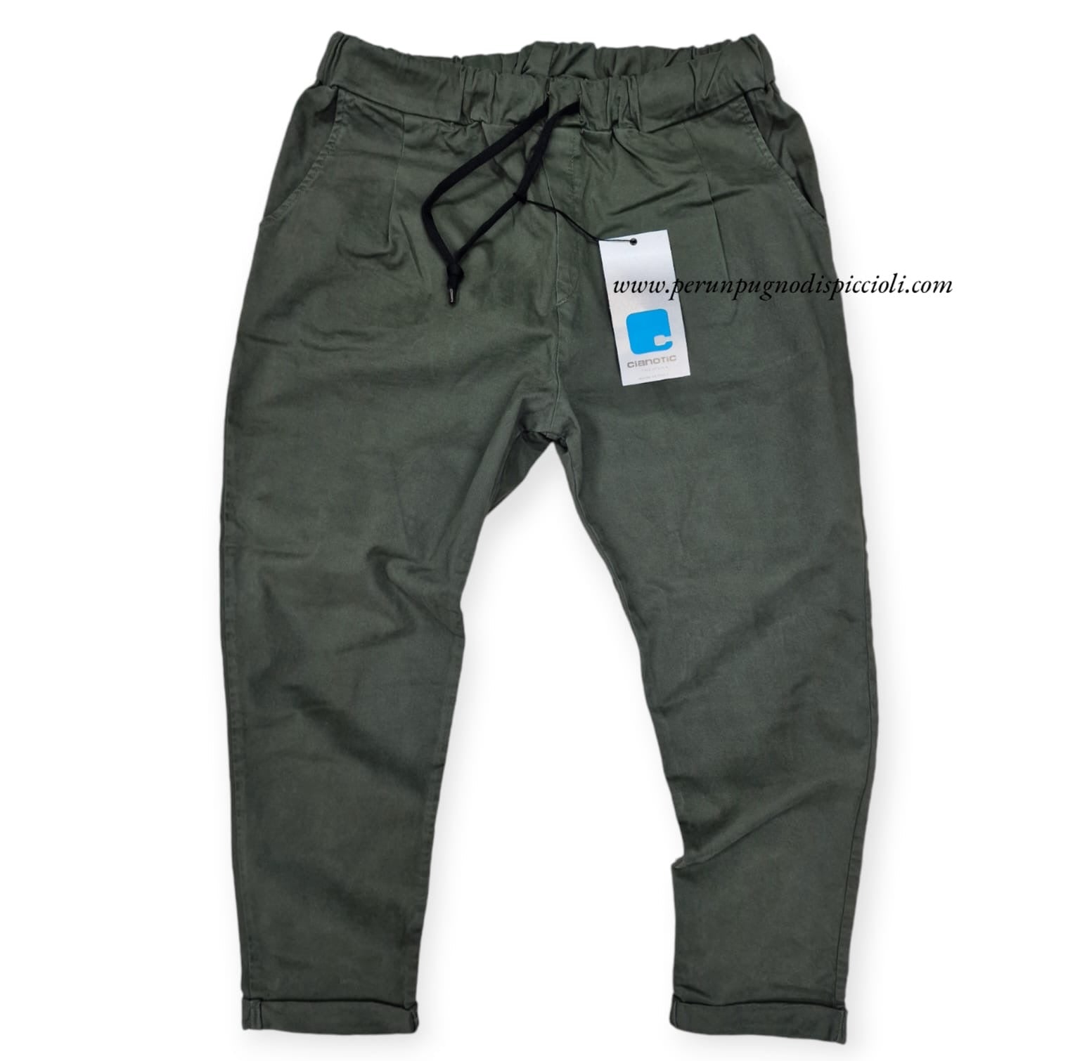 Pantalaccio Cianotic con elastico in gabardina