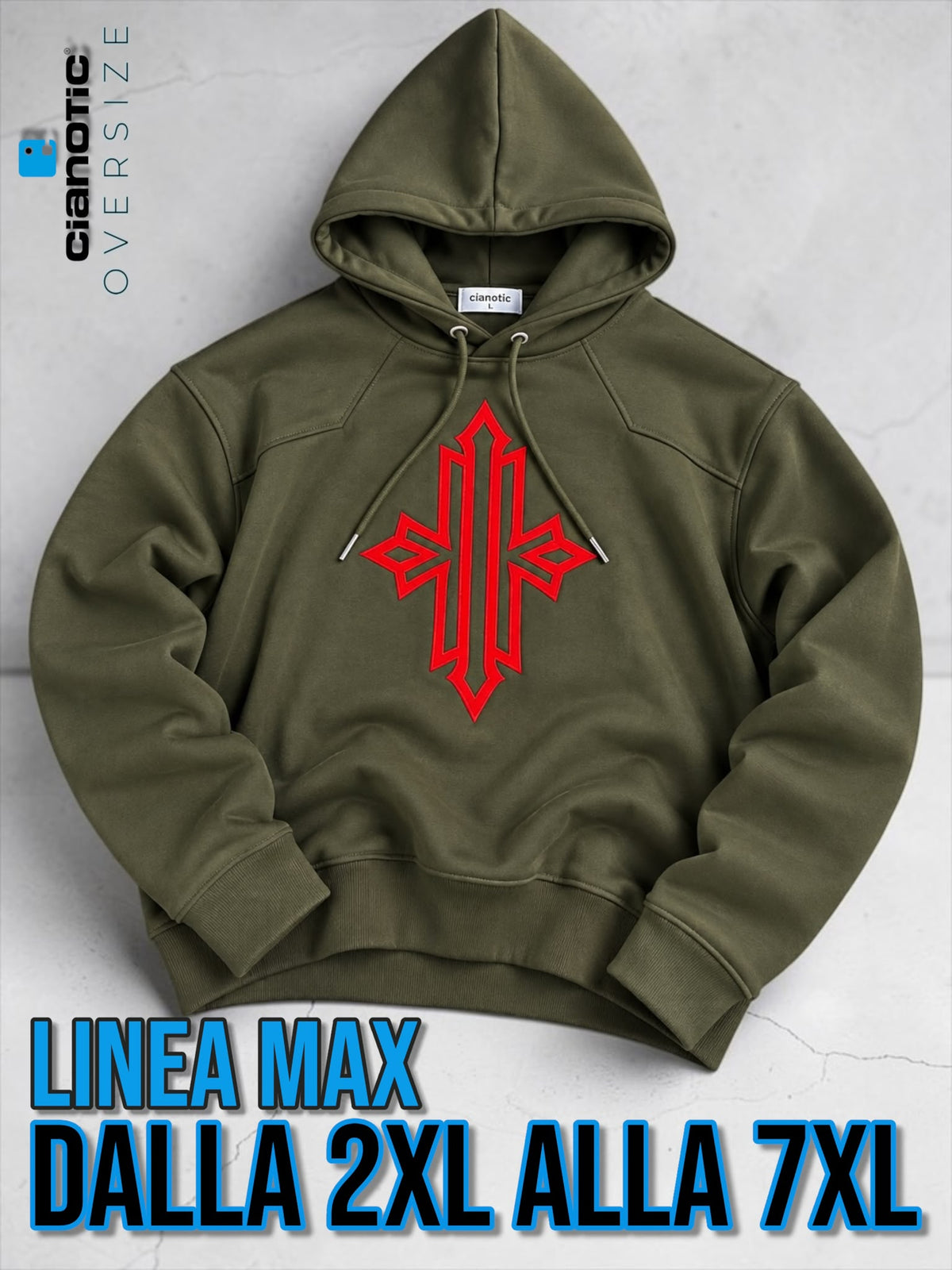 Felpa Cianotic over art: hoodie redemption