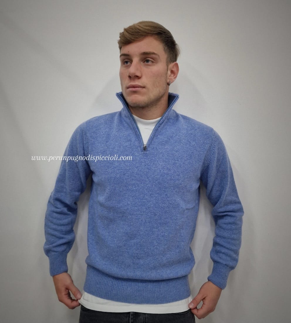 Maglioncino Portocervo mezza zip
