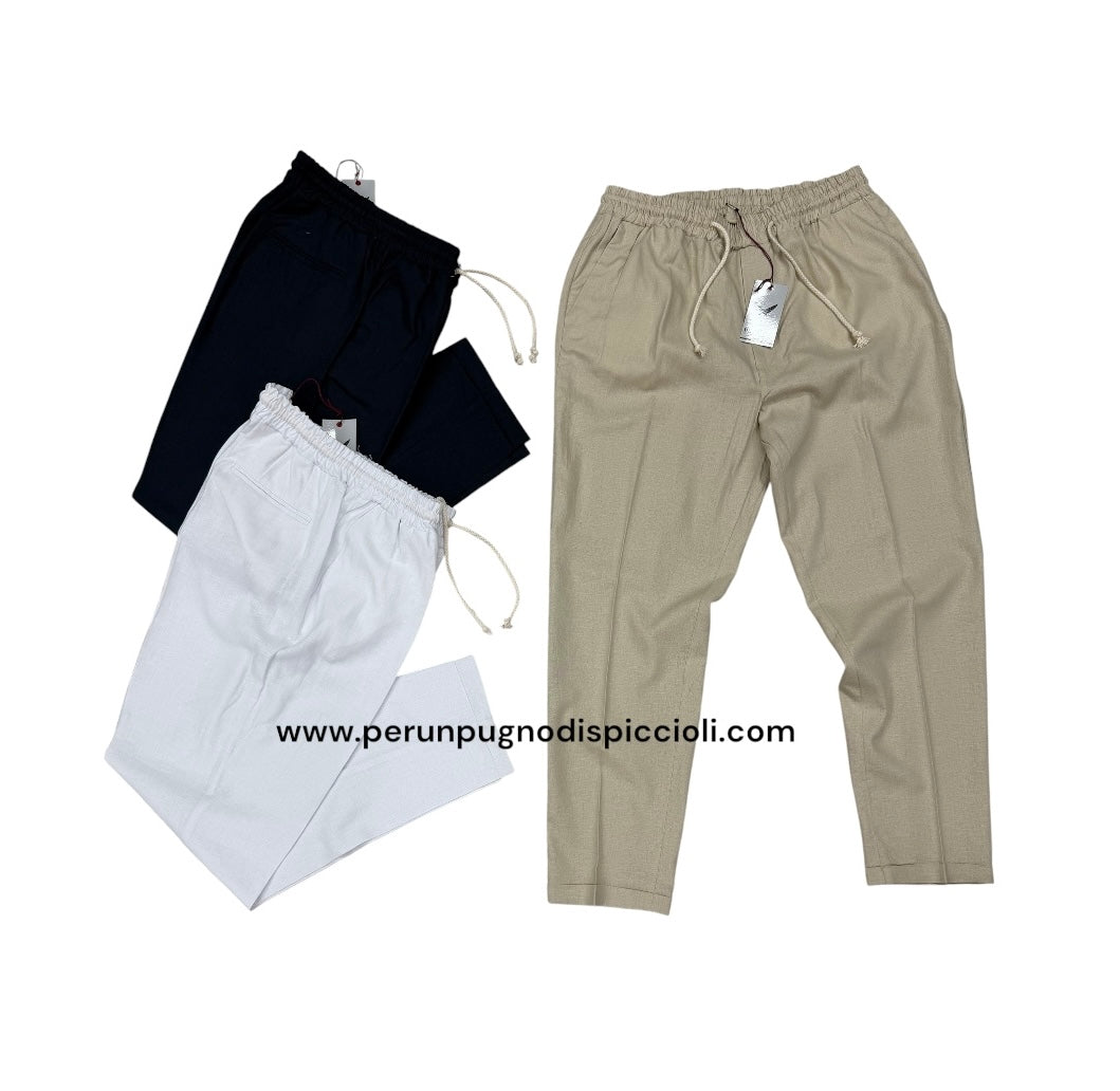 Pantalaccio in lino e viscosa art: campa51