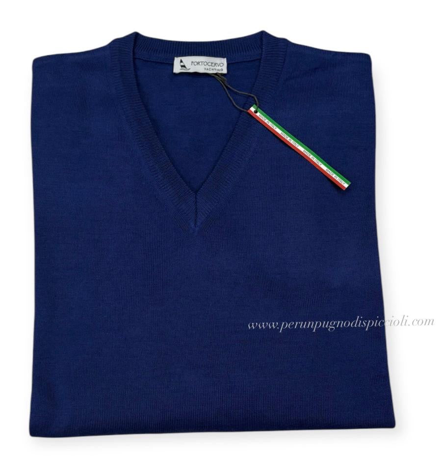 Maglioncino Scollo V in lana merino over