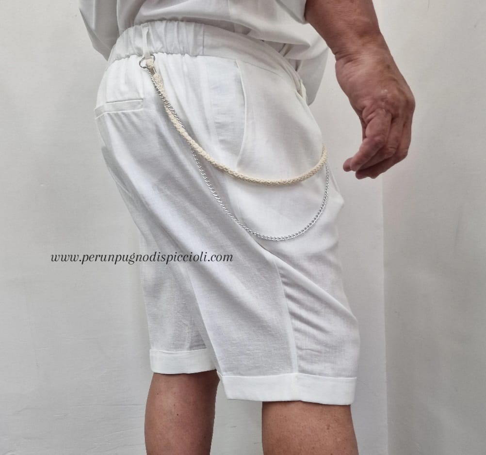 Shorts in lino Noir Fox / Joe Marvin over