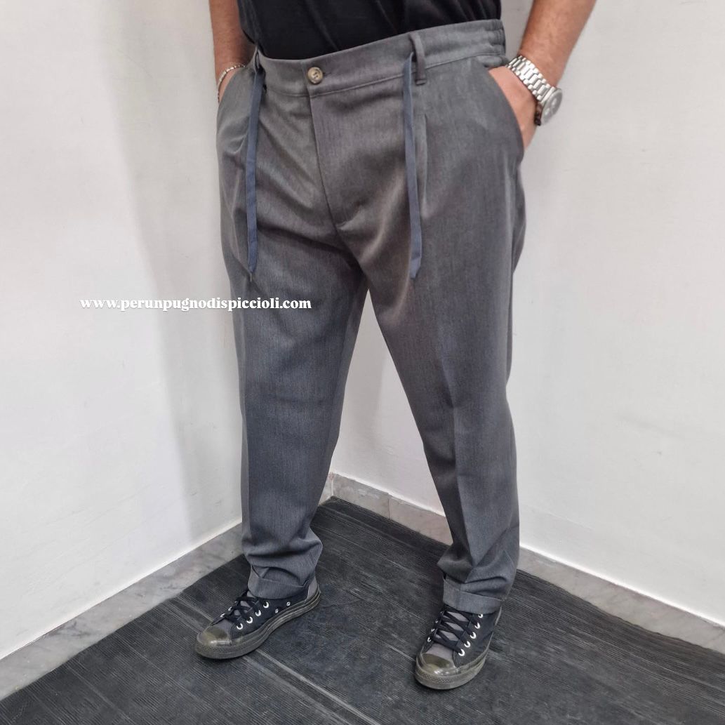 Pantalone Portocervo con mezzo elastico e laccio art:81540