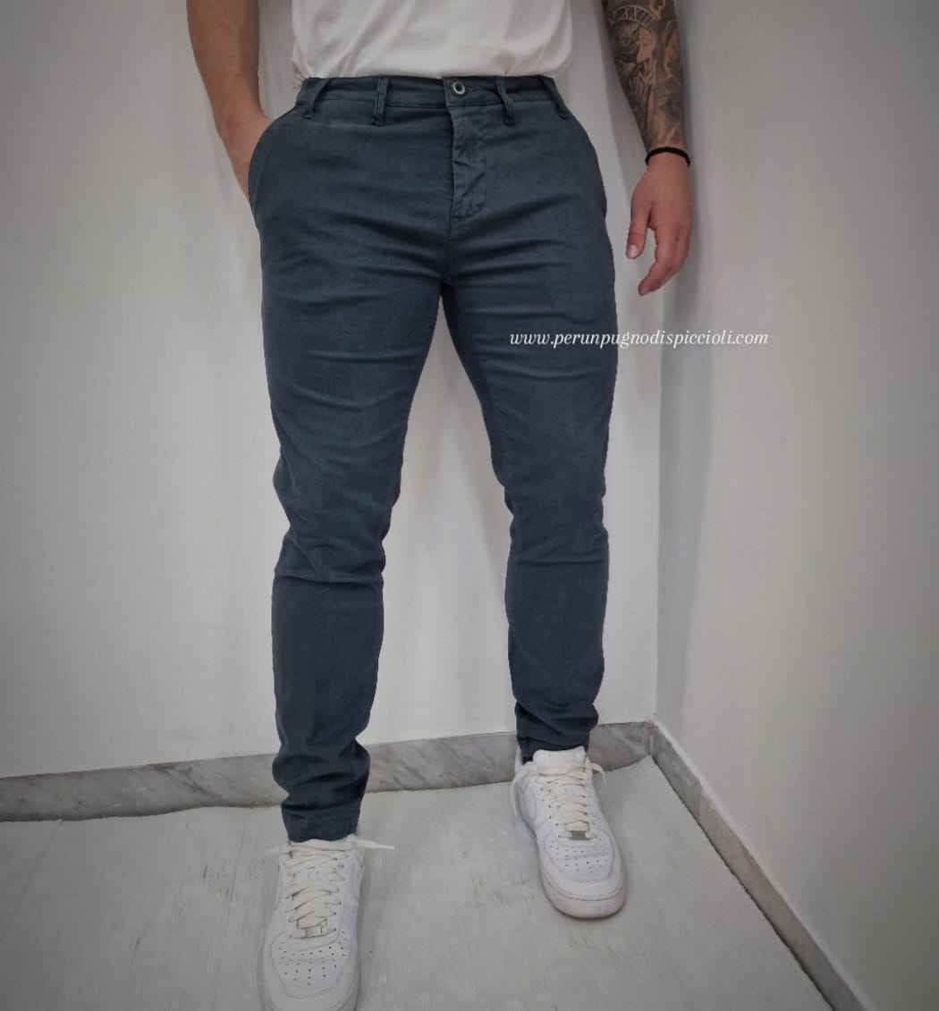 Pantalone Briatore tasca america in gabardina