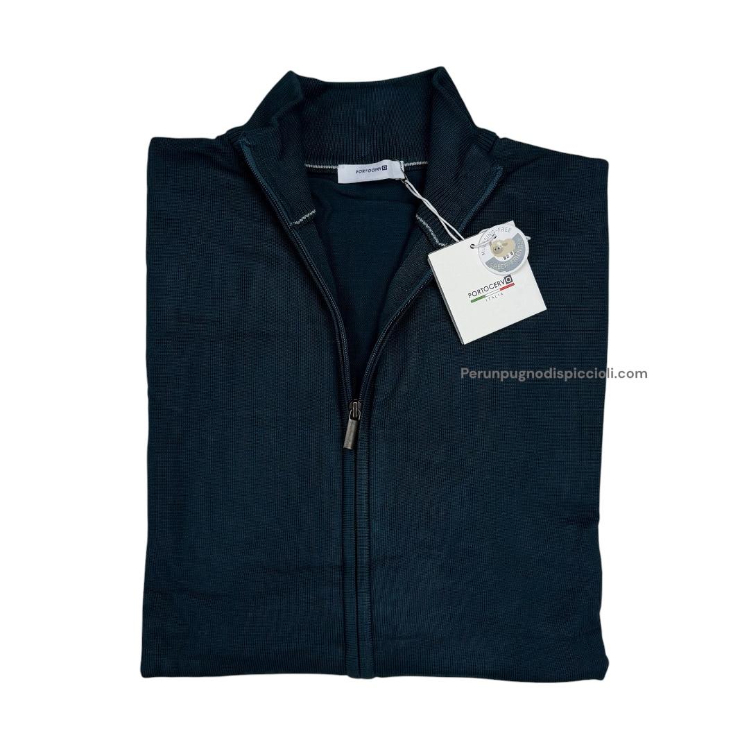 Maglioncino Portocervo zip intera art: alma over