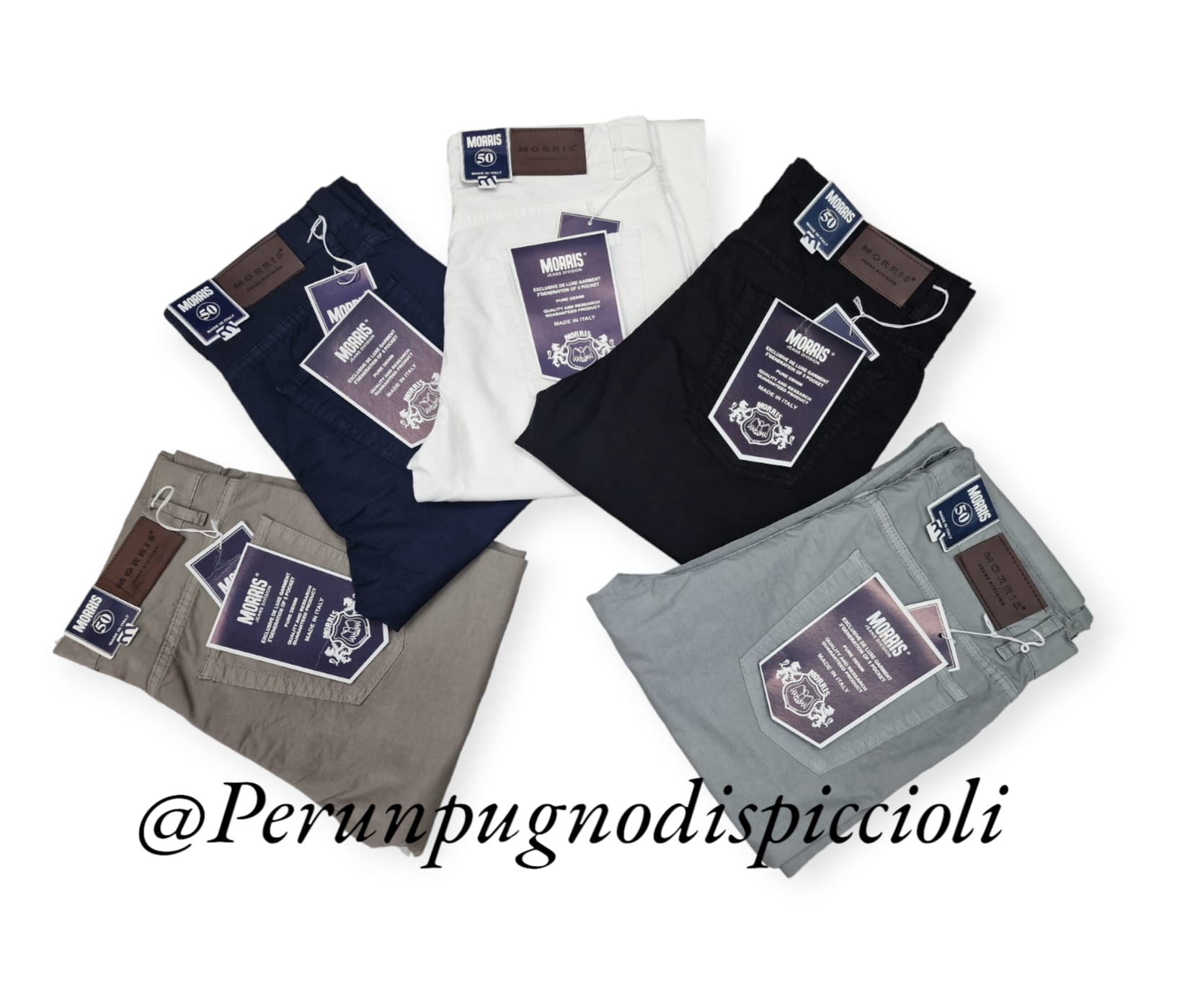 Pantalone Morris in cotone 5 tasche