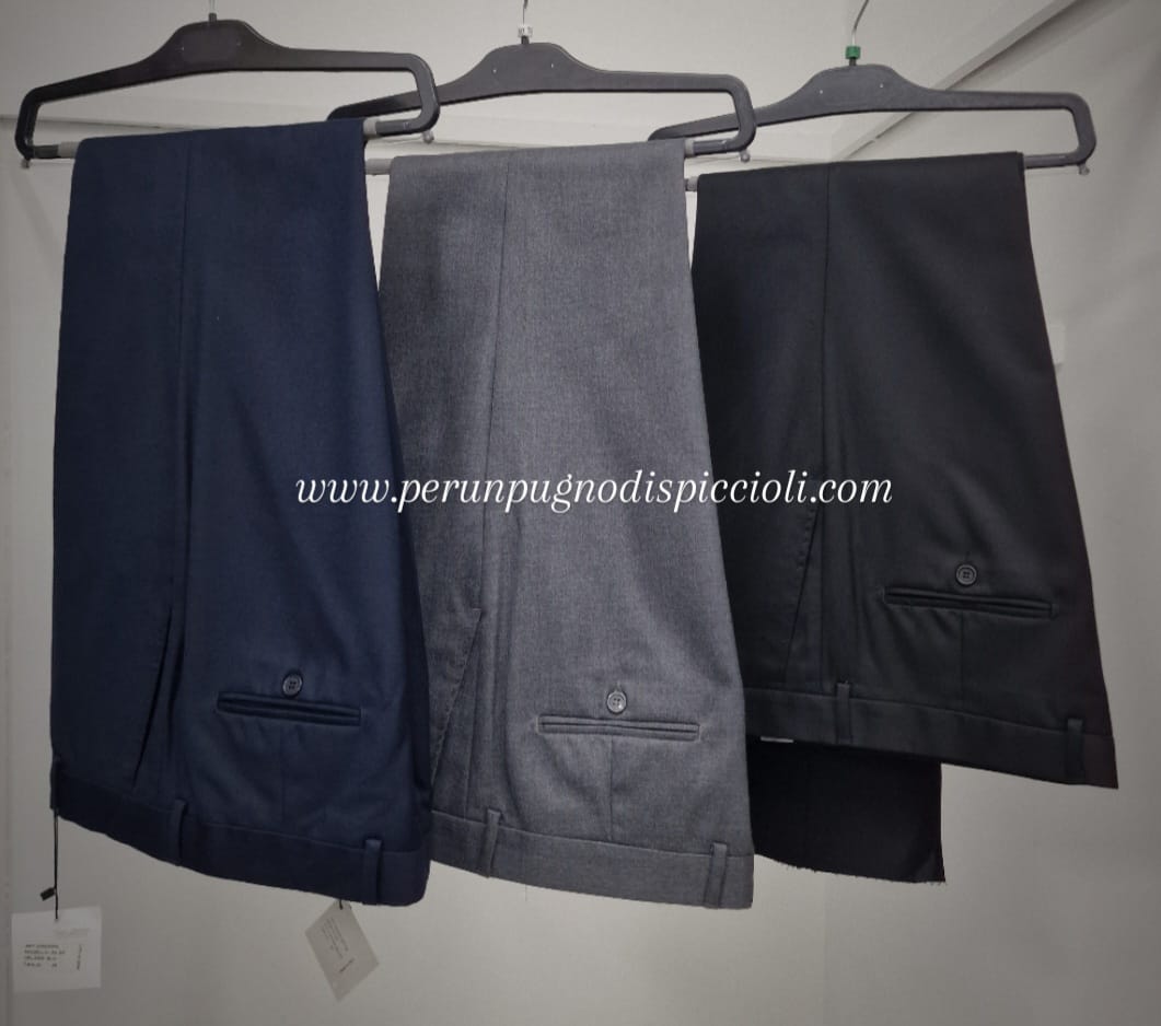 Pantalone classico tasca america in vigogna calibrato
