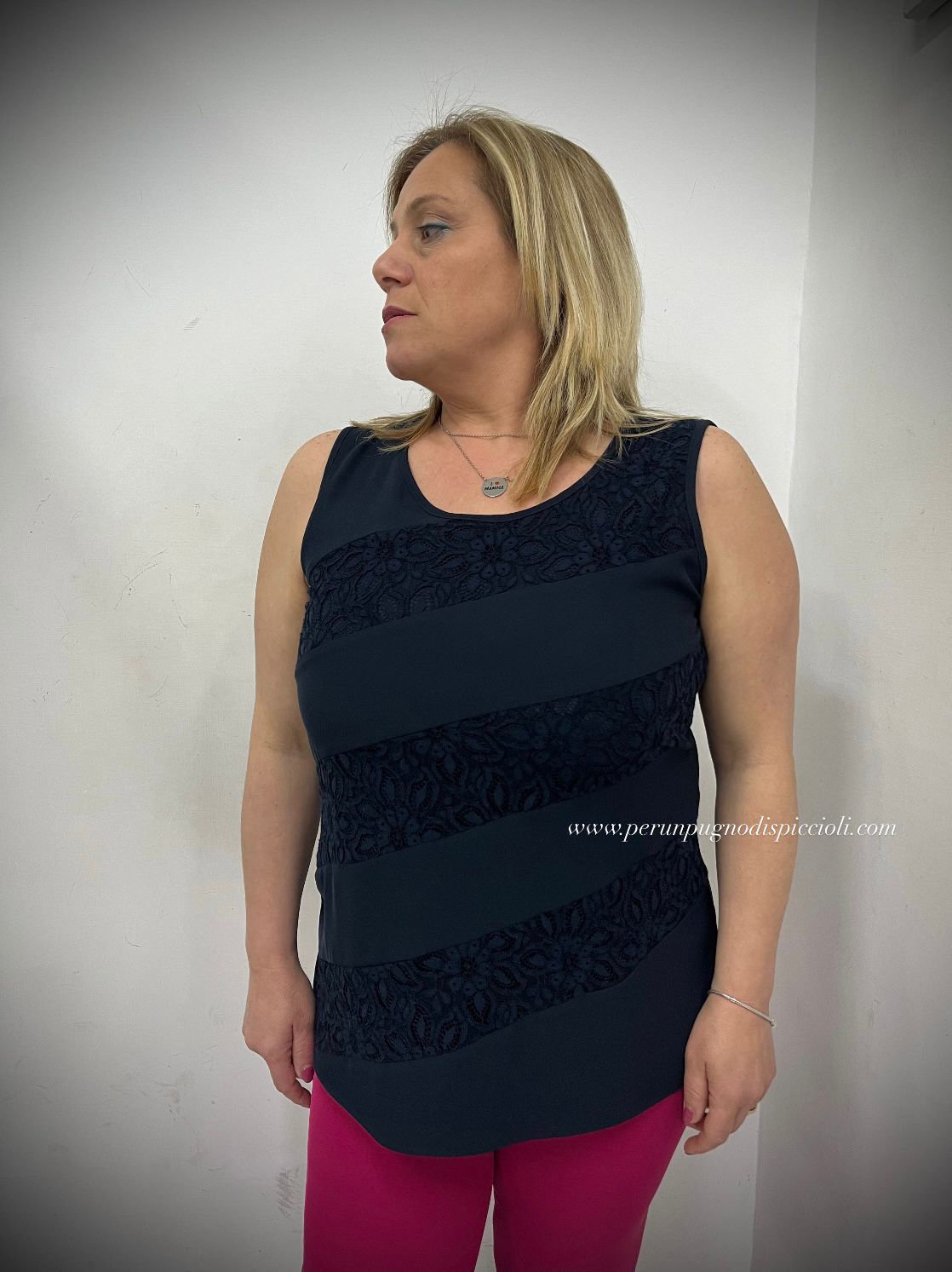 Canotta Lybido in viscosa con ricamo