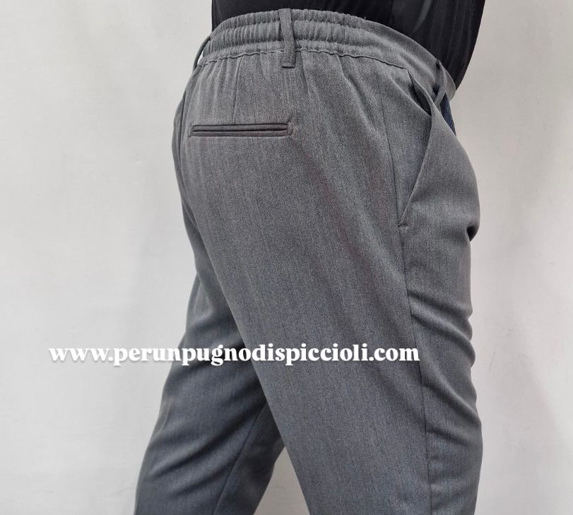 Pantalone Portocervo con mezzo elastico e laccio art:81540