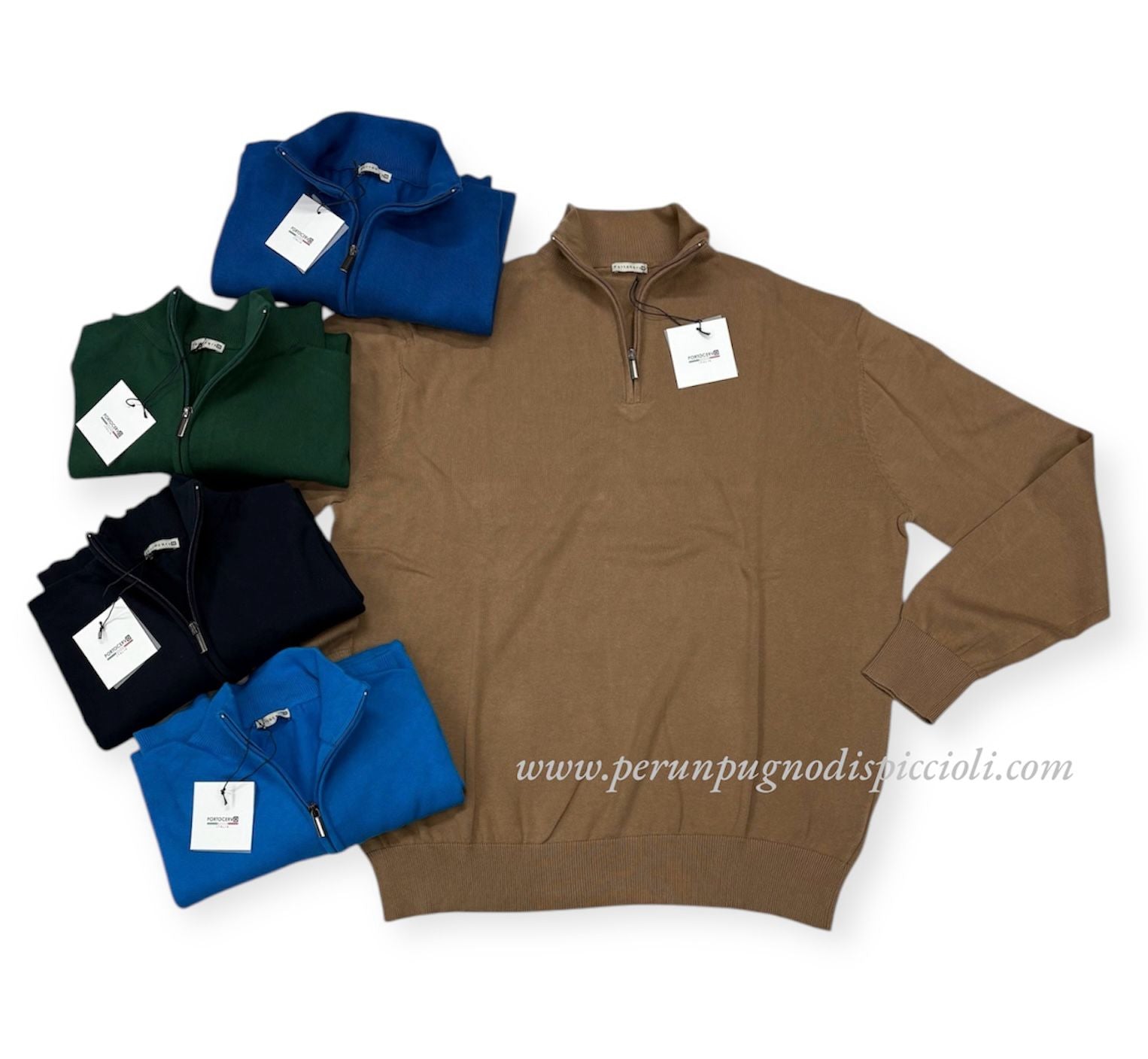 Maglioncino mezza zip Portocervo art: 1303/ov