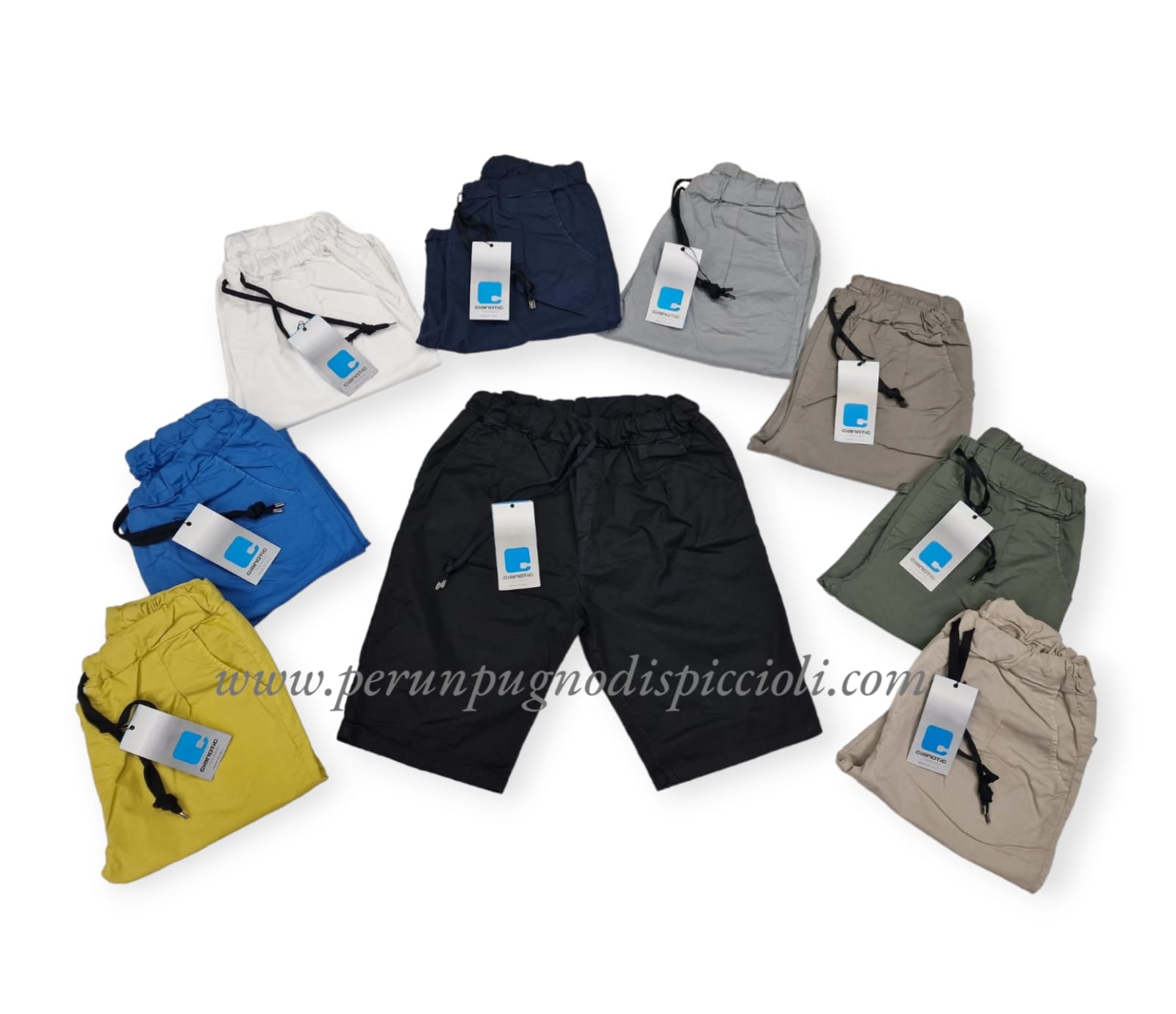 Shorts Cianotic con elastico art: Luis cotton