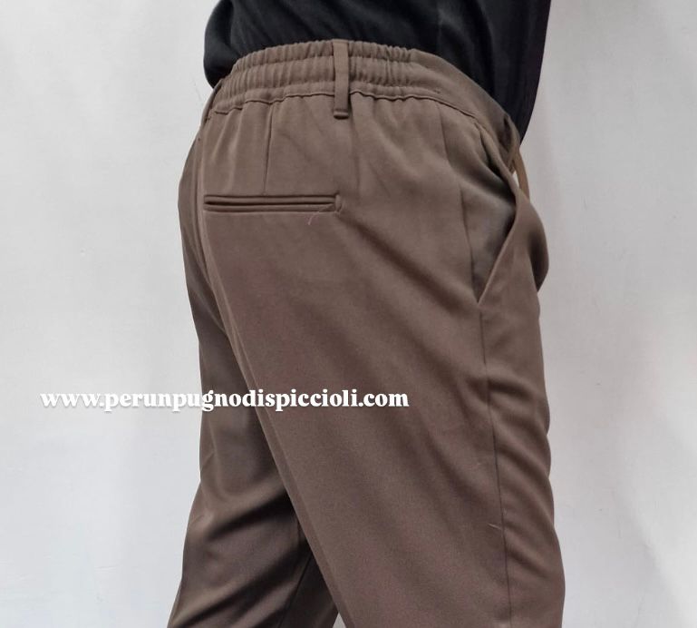 Pantalone Portocervo con mezzo elastico e laccio art:81540