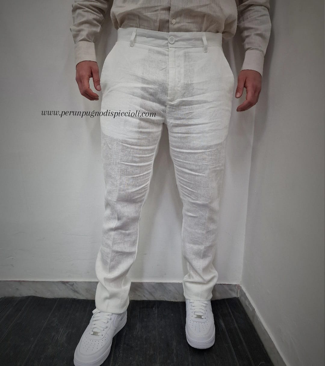 Pantalone Portocervo in lino